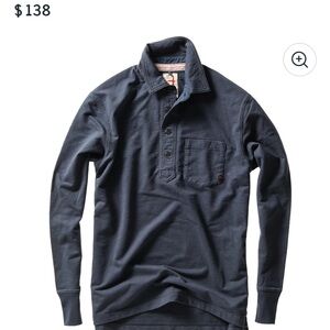 RELWEN - Mariner Polo - Heather Black Long Sleeve Polo Shirt